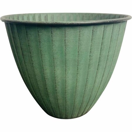 PERFECTPATIO 8 in. Monroe Metal Planter Sage, 3PK PE2741823